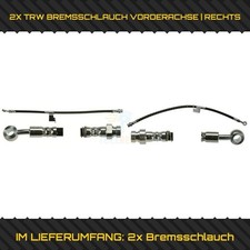 2X TRW BREMSSCHLAUCH VORDERACHSE  LINKS + RECHTS FÜR HYUNDAI COUPE II GK 2.7 V6