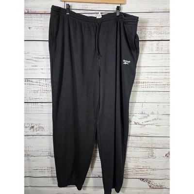 Reebok Womens 2X 18-20W Black Training Jogger Pants NWT Drawstring comfort