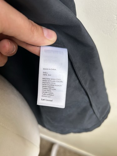 Kate Spade Saturday 100% Silk Black Preppy Classic Lightweight Button Top S NEW - Picture 15 of 17