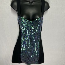 MINKPINK Sequin Mini Dress Bodycon Backless Strap Party M Birthday Vegas Miami