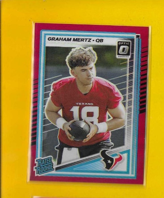 75555 2025 Donruss Optic Red #259 Graham Mertz RC TEXANS 138/149 BK$15