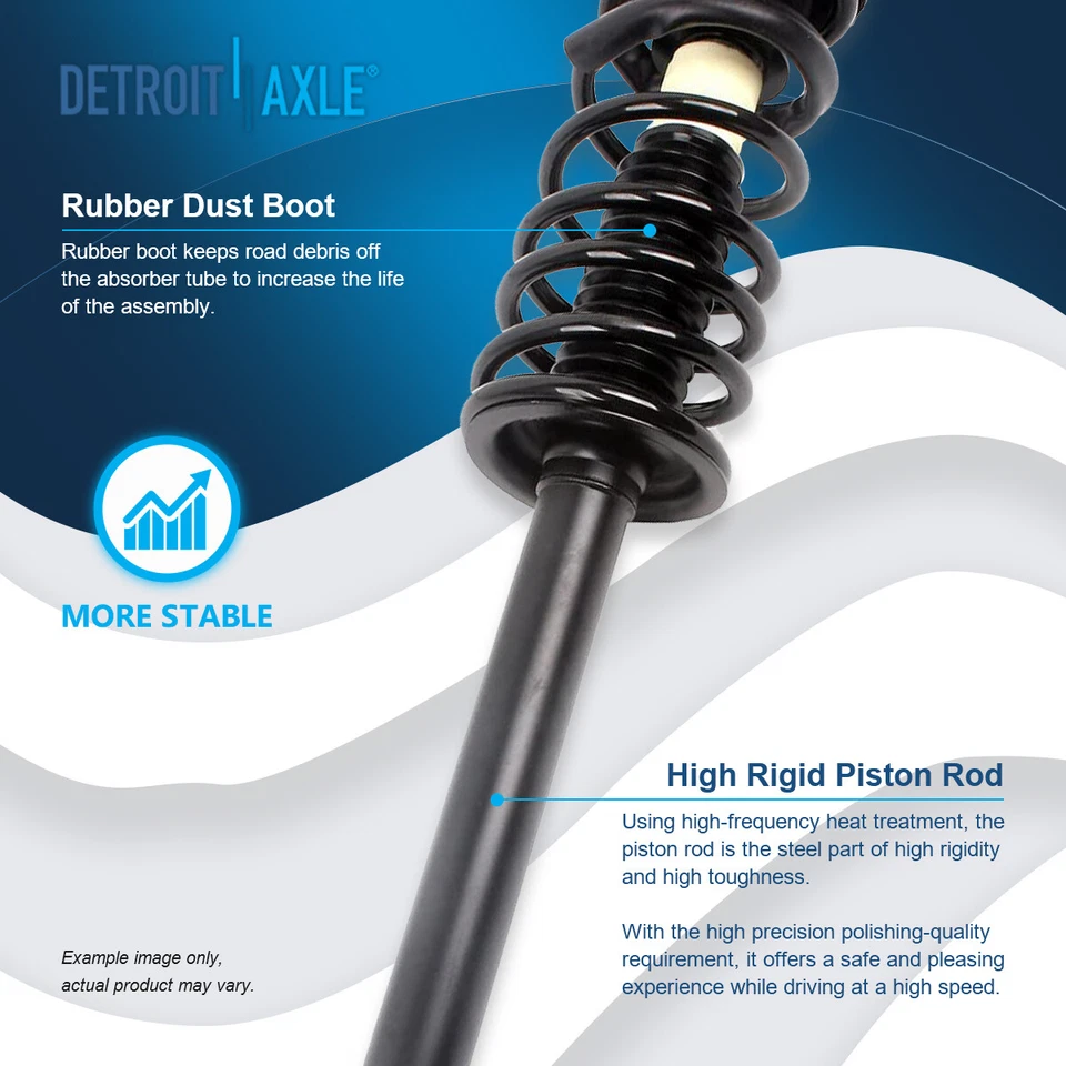 Rear Struts with Coil Springs Sway Bars for Pontiac Sunfire Chevrolet Cavalier - Image 4 of 4