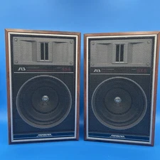 Vintage Soundesign 627 Wide Range Speaker System Wood Grain Speaker Set 5"