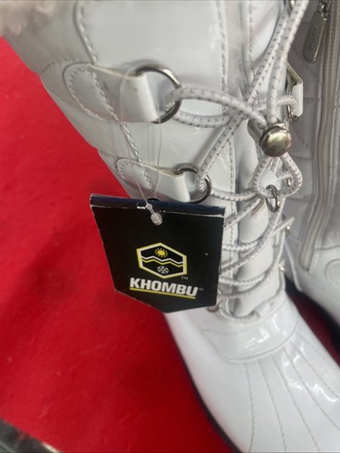 Khombu Iris Women's Winter Snow Boots With Zipper Size 5 New NWOB Faux Fur Cream - Picture 19 of 24