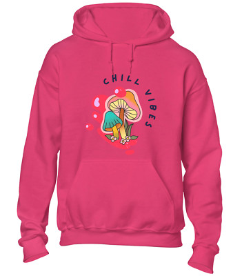 CHILL VIBES HOODY HOODIE LUSTIG SOMMER URLAUB KLEIDUNG FREIZEIT SCHÖN TOP
