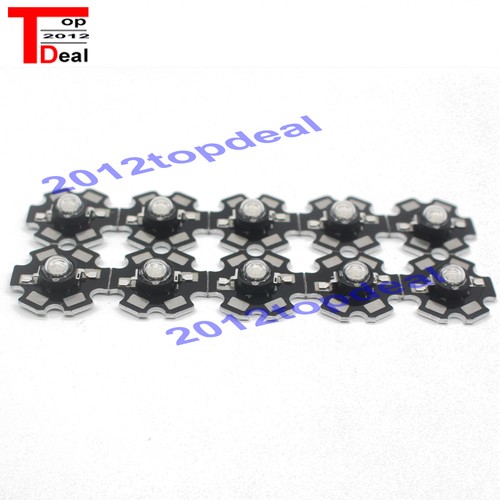 3W High Power UV ultraviolet 365nm 380nm 395nm black LED Lamp Light on 20mm pcb - Bild 1 von 4