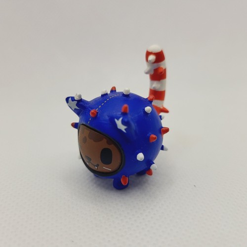Tokidoki Neon Star Cactus Kitties Series Uncle Sammy Blue 1" Blind Box Figure - Picture 5 of 11