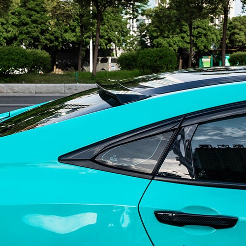 For 16-21 Honda Civic ABS Glossy Black Rear Roof Window Visor Spoiler Wing - Picture 15 of 18