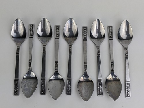 Vtg Lot of 15 Interpur Cortina Spoons Stainless Steel Flatware Japan MCM - Picture 8 of 14