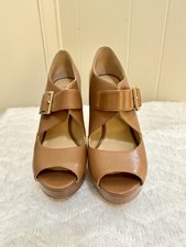 Women MICHAEL Michael Kors Eleni Platform Pumps, Leather Luggage