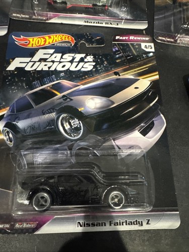 Mattel Hot Wheels Fast & Furious Blue Gray Fast Rewind Vehicles Set Collection - Picture 6 of 8