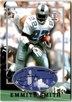 1997 Scoreboard #6 Emmitt Smith Strongbox Autographed Score