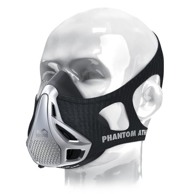 PHANTOM TRAININGSMASKE | Silber | Ausdauer Kondition Training Fitness