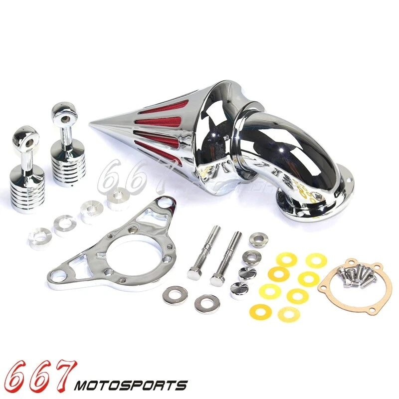 Kit de filtro de aire con clavo para Harley Road King Street Glide Road Electra Glide Foto 3 de 4