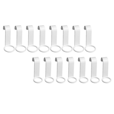 16Stk Wall Mounted Hooks Bottle Hook Shampoo Wall Hook Ledge Haken Rack
