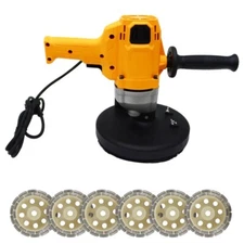 TECHTONGDA Concrete Cement Floor Wall Rough Grinding Machine 3000rpm 3in Disc