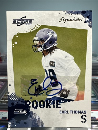 2010 Score Football Card #337 Earl Thomas Rookie AUTO - Picture 2 of 6
