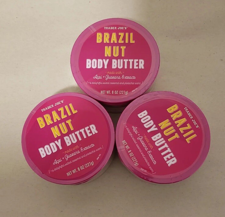 Brand New Trader Joe's Brazil Nut Body Butter Three Pack Set