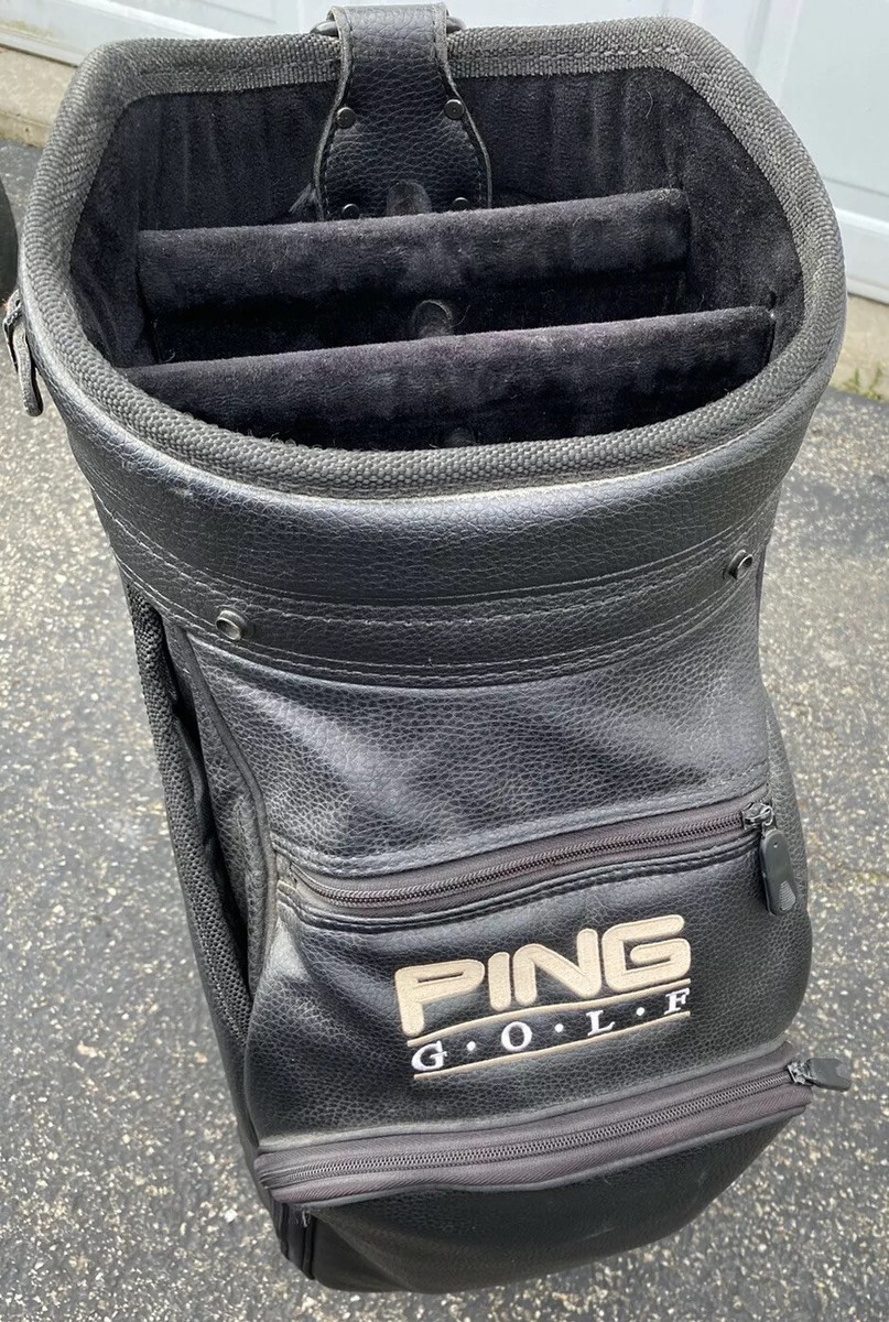 Ping Large Golf Cart Bag/Black/Plus top cover. | eBay