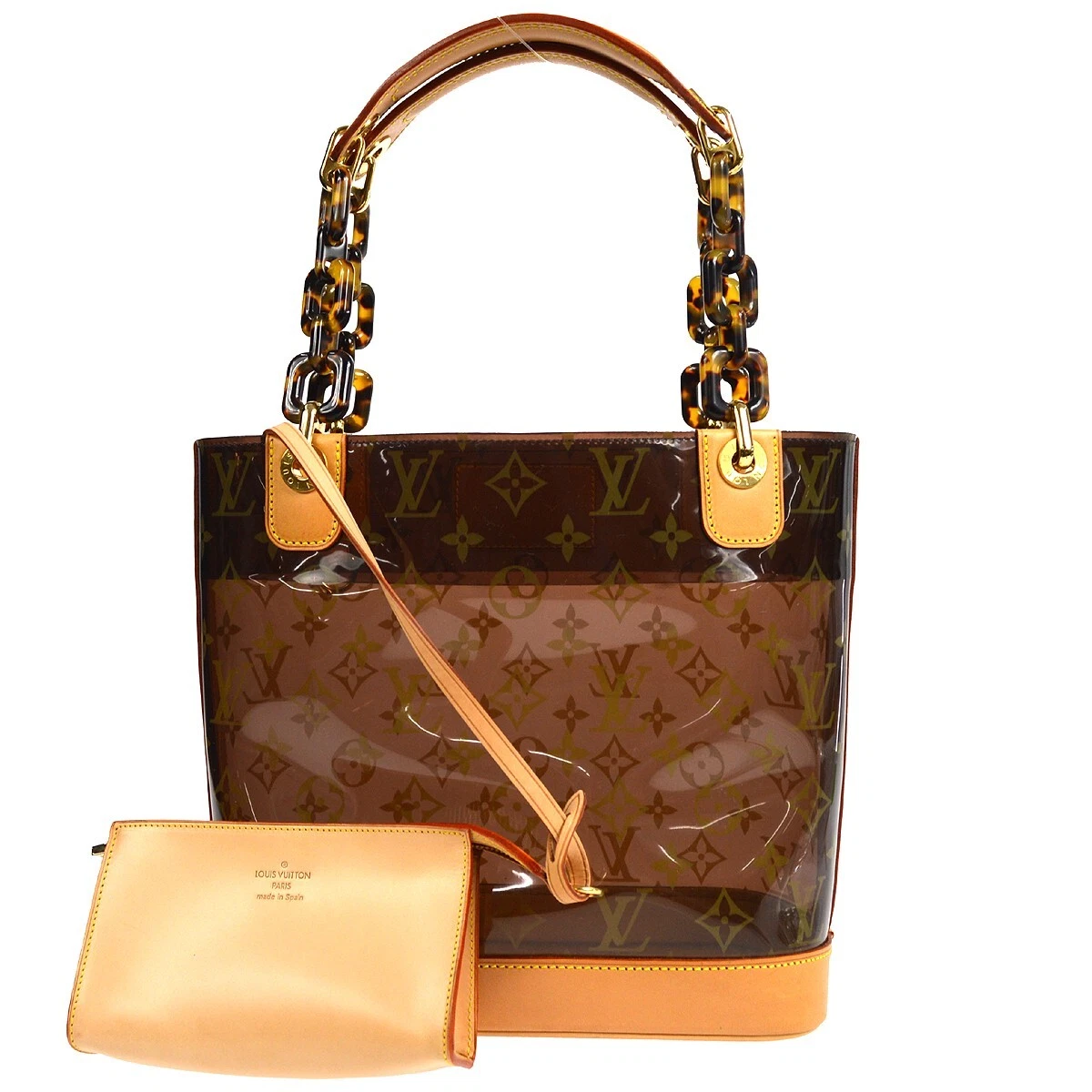 Louis Vuitton, Bags, Beautiful Authentic Louis Vuitton Monogram Vinyl  Cabas Ambre Pm Tote Bag