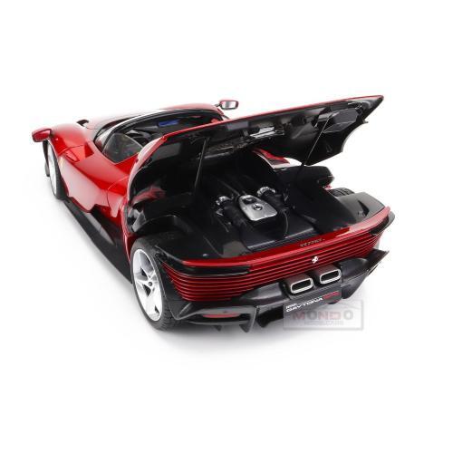 1:18 BURAGO Ferrari Daytona Sp3 Spider Open Roof 2022 Magna Met Red BU16913R Mod - Picture 9 of 17