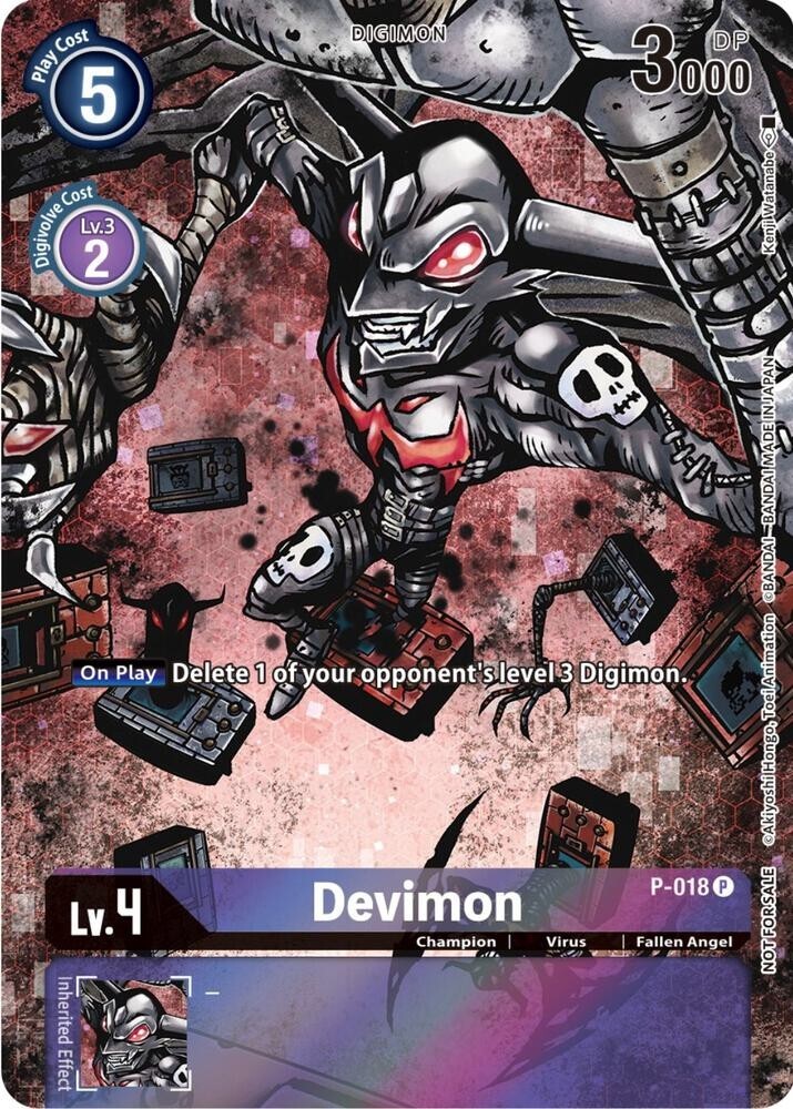 Devimon Alternate Art Foil - P-018 NM - Digimon TCG | eBay