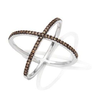 HSN Rarities Carol Brodie CHAMPAGNE Diamond Sterling X - Main Image