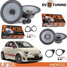 Kit 6 Casse Altoparlanti Hertz K165 X165 Anteriori+Posteriori Fiat 500 - Abarth