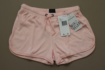SCHIESSER Mädchen Mix & Relax Rosa Shorts Schlafhose Frottee Shorty Gr. 140 / S