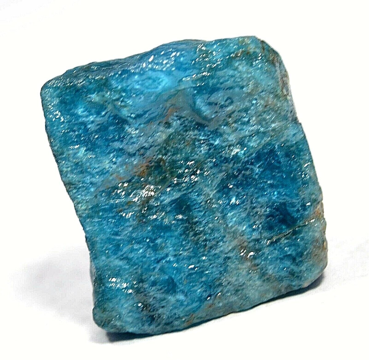 110.45Ct Natural Blue Apatite Crystal Untreated Earth-Mined