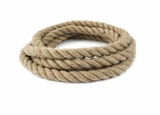 Hessian Jute Natural Rope Twisted Braided Decking Garden Boating Sash 6mm - 50mm