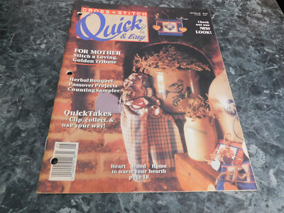 Cross Stitch Quick & Easy Magazine April May 1990