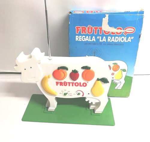 FRUTTOLO RADIO RADIOLA 90ER JAHRE NESTLÉ BOX FUNKTIONSTÜCHTIG VINTAGE WERBUNG