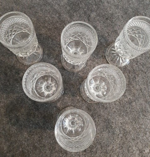 Set Of 6 Vintage Wexford Stemmed Wine/ Juice Anchor Hocking Wine/Juice Glasses - Picture 2 of 11