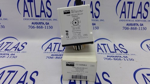 Dayton Delay Relay 5WMK4 Watchdog 120v AC/DC 0.1s-2hr (U24) - 第 1/3 張圖片
