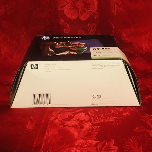 HP 02 Ink Cartridges Combo Pack +150 Sheets Photo Paper Exp 03/2013 New Sealed - Picture 21 of 24