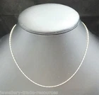 9CT YELLOW GOLD NECKLACE CHAIN OR PENDANT BARLEYCORN 16" 18" 20" INCH 1mm WIDE