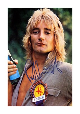 Rod Stewart 4 A4 signed mounted photograph picture poster Choice of frame