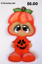COSTUME CUTIE PUMPKIN Halloween scrapbook premade paper piecing by Rhonda