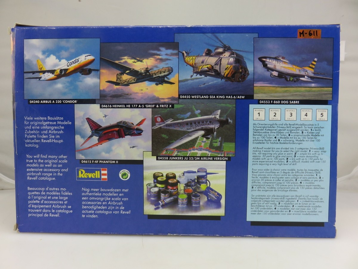 Revell HEINKEL HE 177 A-5 & FRITZ X 1/72 Scale Plastic Model Kit