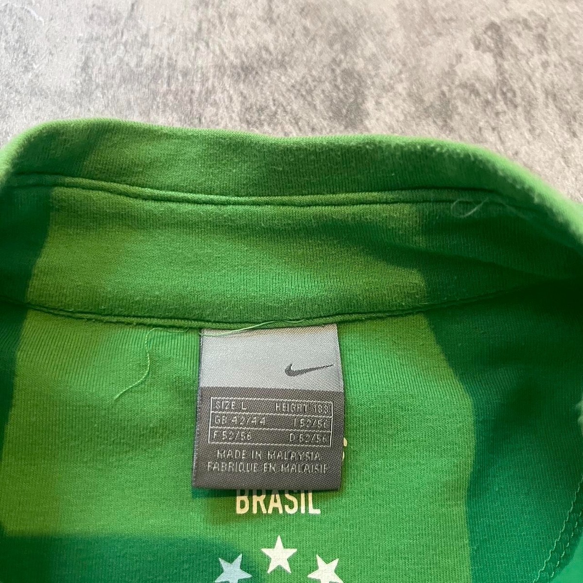 Nike Brazil 2002 World Cup green and white track Jacket Vintage