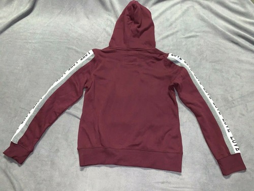 NWT Girls Reflex LS Hoodie, Burgundy, Size Large - Picture 7 of 8