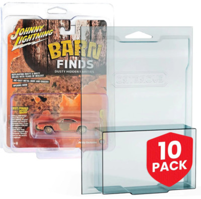 EVORETRO Johnny Lightning Diecast Car Protective Case Cover - Pack of 10 8843