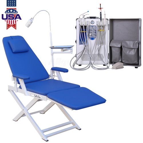 Dental Portable Mobile Delivery Unit Cart Air Compressor Suction/Chair 4 Hole eBay