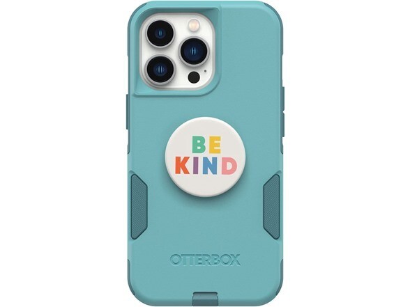 Otterbox Commuter iPhone 13 Pro Case Teal + PopSocket Be Kind NEW