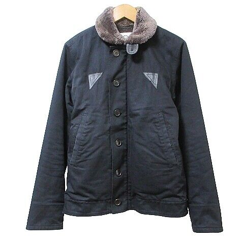 Visvim Deckhand Jkt Deck Jacket Sheep Fur Lining Boa Zip Up Visvim Deckhand Jkt Deck Jacket Sheep Fur Lining Boa Zip Up