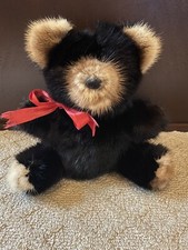 Vintage Mink Teddy Bear Made in Korea EUC RN 54696