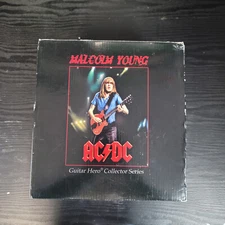 AC/DC Malcolm Young Figure Guitar Hero Collector Series Statue Mint Knucklebonz