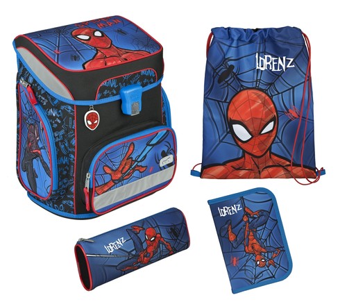 Schulranzen Junge 1. Klasse | Spider-Man | personaliesiertes Set 5-teilig - Bild 1 von 17