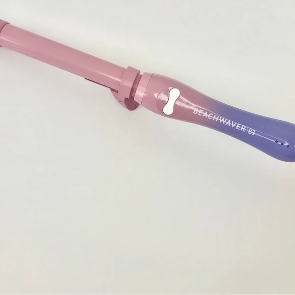 Beachwaver B1 Curling Iron Yellow-PINK  1" Barrell NEW IN Box Malibu Sunrise